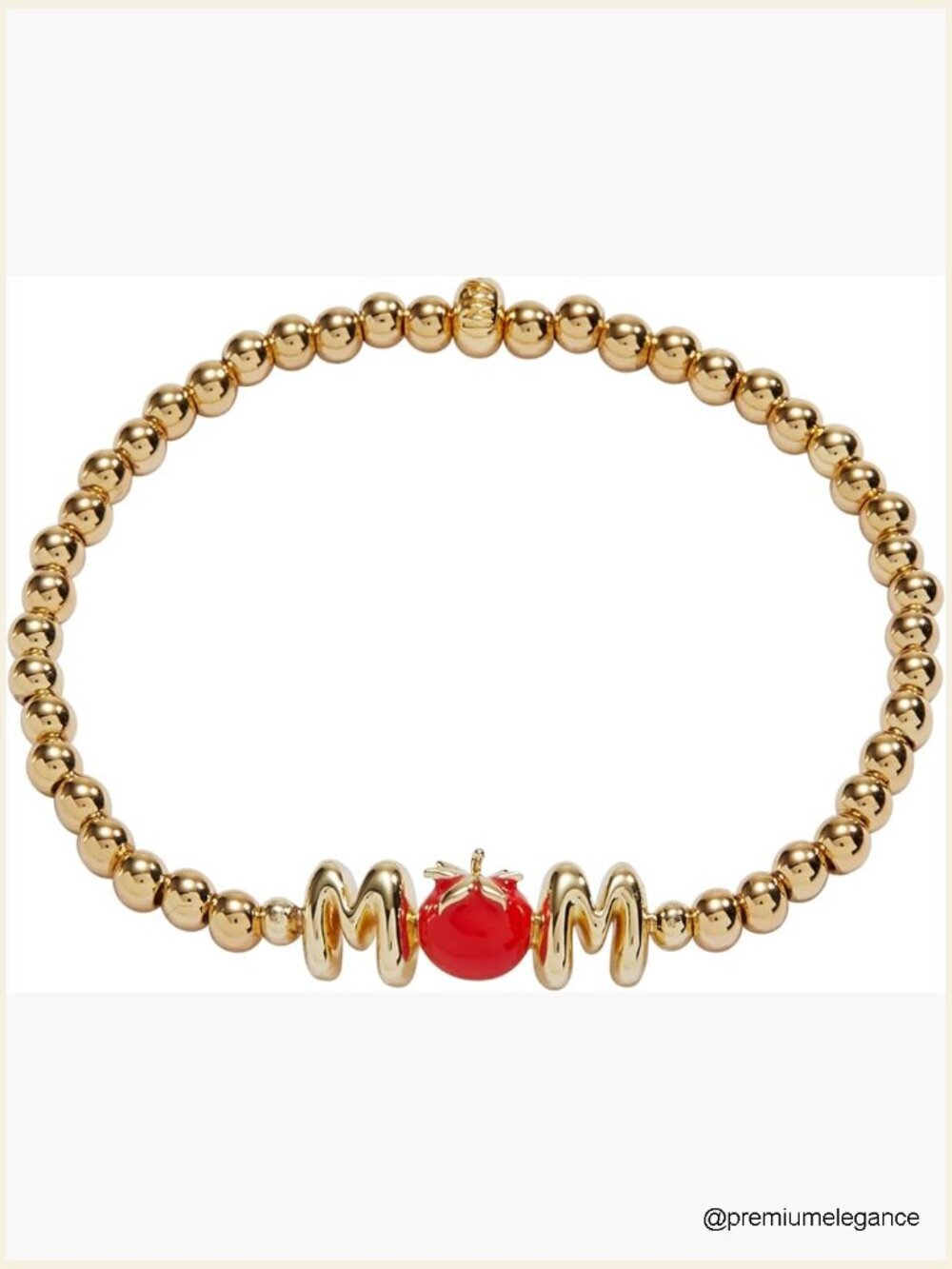 Nickel-Free Stretch Bracelet, Gold Finish, Adjustable